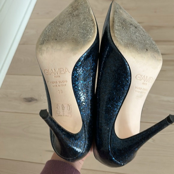 GIAMBA midnight sparkly blue pumps - size 38 - Picture 4 of 7